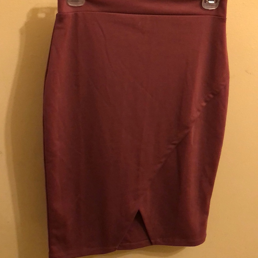 A pink skirt